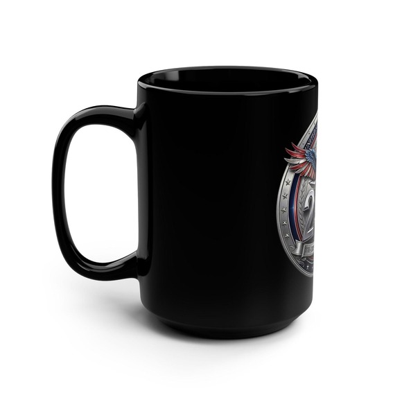 250th USofA Semiquincentennial Anniversary |15oz Black Ceramic Mug  Eagle Emblem - Picture 8 of 10